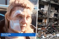 Zakrvácená učitelka tváří startu války: „Musím mít strážného anděla,“ říká po útoku Rusů