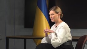První dáma Ukrajiny Olena Zelenská v rozhovoru pro ČT