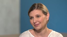 První dáma Ukrajiny Olena Zelenská v rozhovoru pro ČT