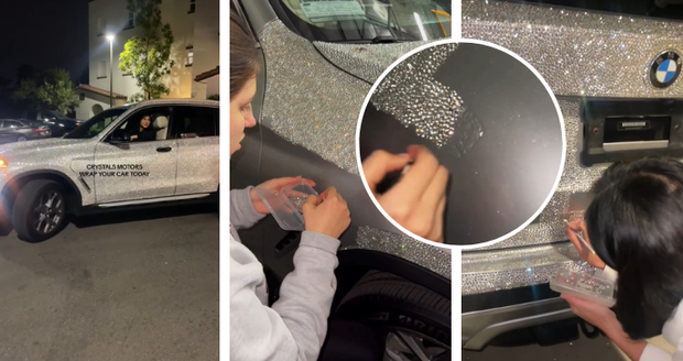 Olga ozdobila luxusní BMW titěrnými krystalky Swarovski: Od fanoušků slízla kritiku!