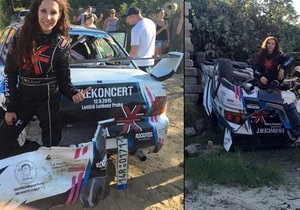 Olga Lounová havarovala na Barum Rallye.