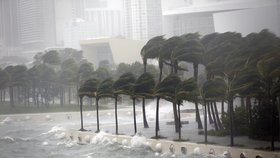 Takhle vypadal hurikán v Miami.