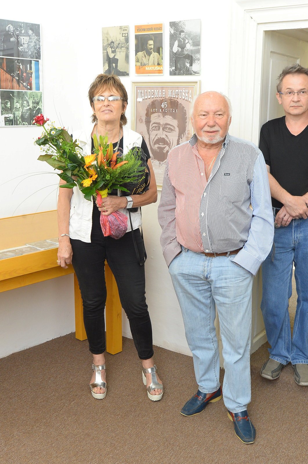 Olga Matušková a Jiří Planner v muzeu Waldemara Matušky