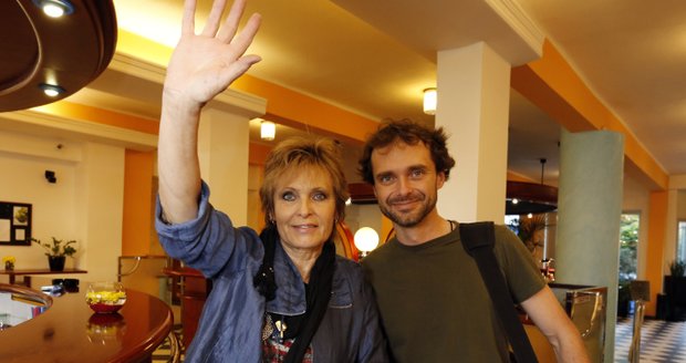 Olga Matušková se synem Waldíkem