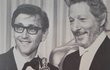 1968: Jiří Menzel při předávání Oscara za Ostře sledované vlaky.