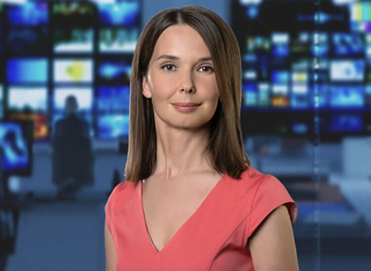 Ruská novinářka Olga Zenkovová pracující pro státní televizi NTV.