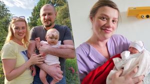 Stesk byl silnější: Olha porodila v Čechách krásnou holčičku. Obě se už na Ukrajinu vrátily za tatínkem