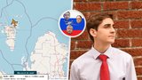 Student (19) si posvítil na ruské oligarchy! Mapuje lety jejich soukromých letadel a helikoptér