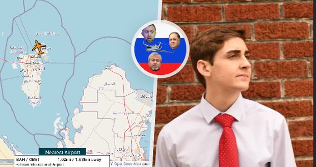 Student (19) shines in the Russian oligarchs!  Mapping their private plane and helicopter flights