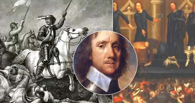 Drsný konec diktátora, který nechal popravit krále: Olivera Cromwella vytáhli z hrobu a rozčtvrtili