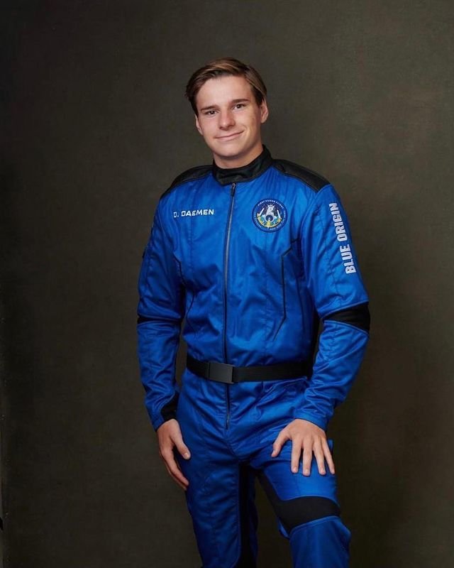 18letý astronaut Oliver Daemen.