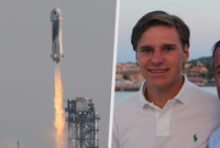 S Bezosem nakoukl do vesmíru i benjamínek Oliver (18): Stamilionové splnění snu od táty