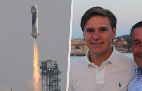 S Bezosem nakoukl do vesmíru i benjamínek Oliver (18): Stamilionové splnění snu od táty