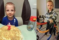 „Skleněný" Oliver (7) začal chodit a hned si zlomil nohu: Mamka musí mít řidičák!