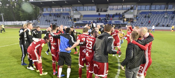 Fotbalisté Olomouce slaví návrat do ligy