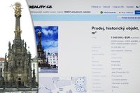 Šok v Olomouci: Památka UNESCO v nabídce realitního serveru!