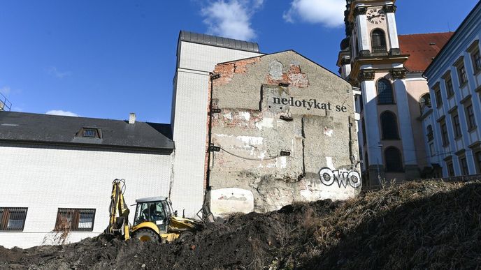 Stavba budoucího Středoevropského fóra Muzea umění Olomouc. Stavba budoucího Středoevropského fóra Muzea umění Olomouc.
