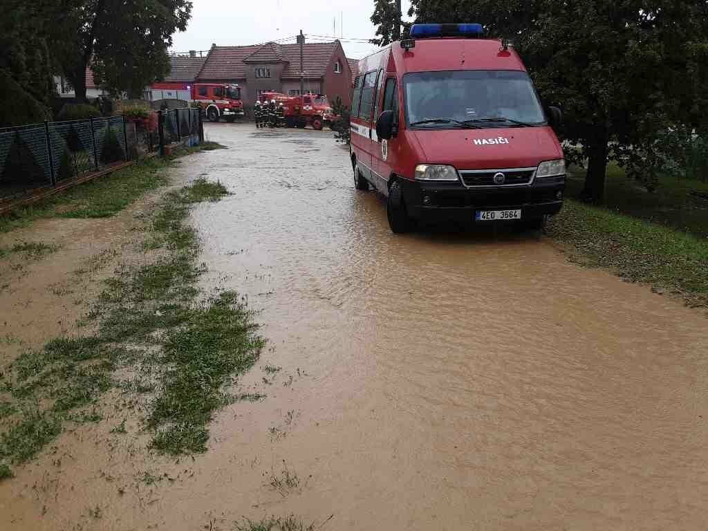 Vydatný déšť způsobil komplikace také v Olomouckém kraji