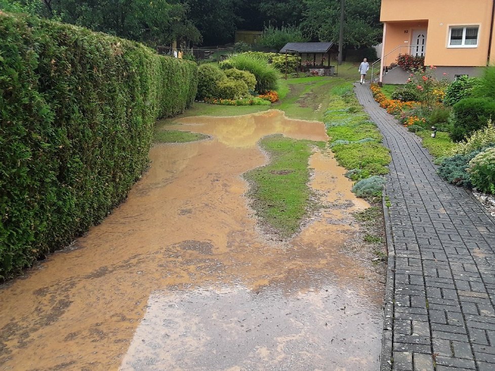 Vydatný déšť způsobil komplikace také v Olomouckém kraji