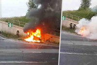 Náraz a pak ohnivé inferno: Lidé oplakávají krutou smrt nešťastného šoféra