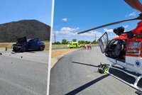 Nehoda autobusu a auta na Olomoucku: 22 zraněných a opilý řidič
