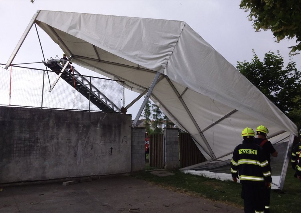Škody po bouřkách v Olomouckém kraji (21.6.2023)