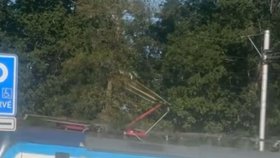 Nehodě unikl doslova o pár vteřin.