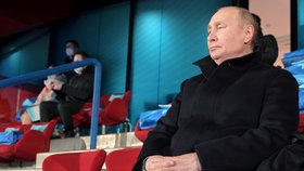 Ruský prezident Vladimir Putin na zahájení ZOH 2022.
