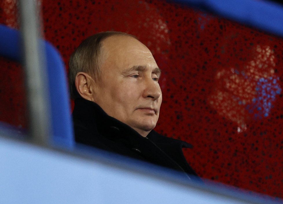 Ruský prezident Vladimir Putin na zahájení ZOH 2022