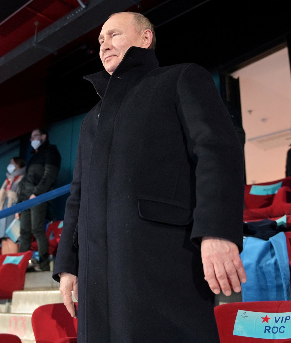 Ruský prezident Vladimir Putin na zahájení ZOH 2022