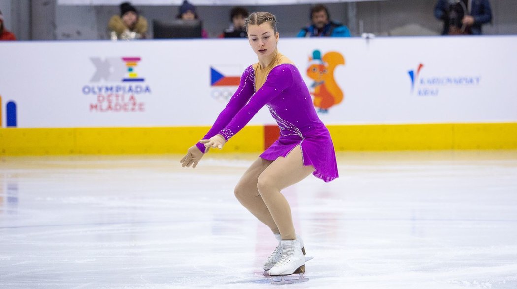 Dcera olympijského vítěze Aleše Valenty Amélie je nadějnou krasobruslařkou