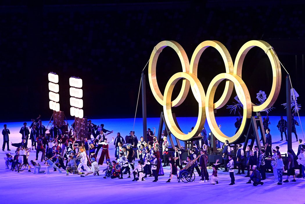 Slavnostní zahájení olympiády v Tokiu