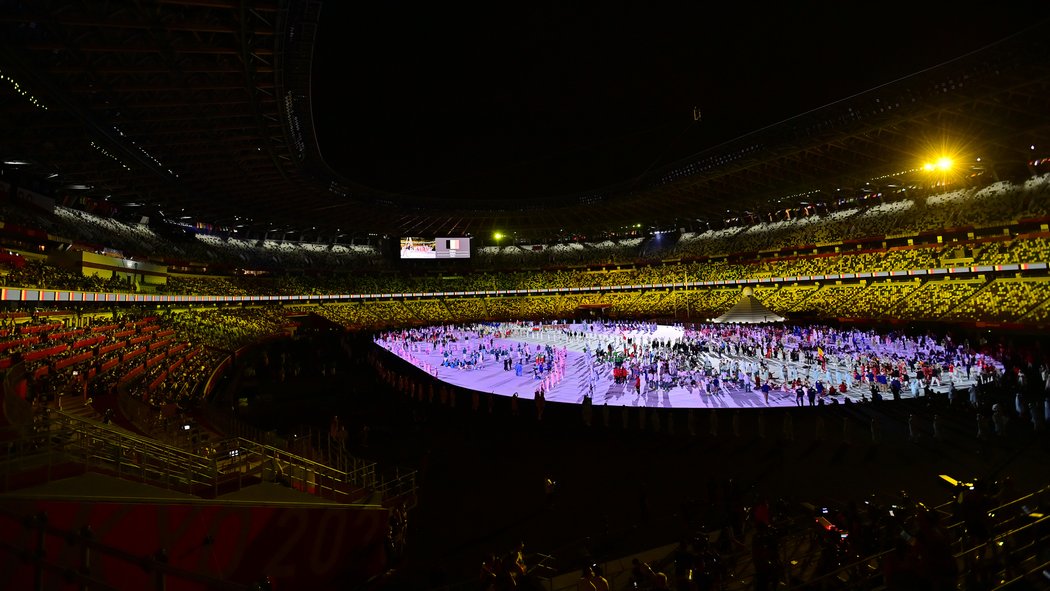 Slavnostní zahájení olympiády v Tokiu