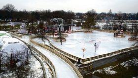 Olympijský park, to jsou především ledové plochy pro bruslení.