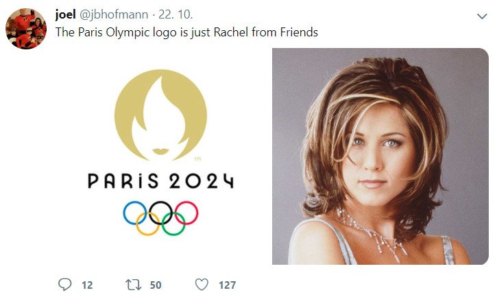 Podle jednoho z uživatelů Twitteru je logo spíše podobné Jennifer Aniston než Marianne.