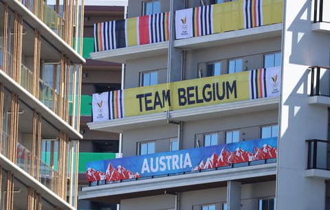 Belgická část v olympijské vesnici