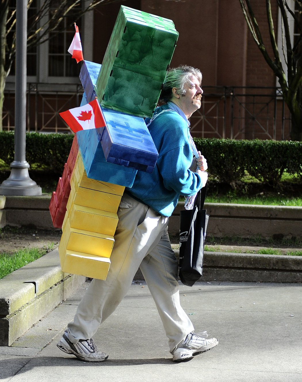 Fanoušek během olympiády ve Vancouveru 2010