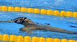 Michael Phelps v olympijském bazénu během olympiády v Riu