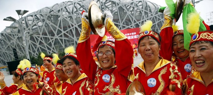 V Pekingu oslavují úspěšnou kandidaturu na zimní olympiádu