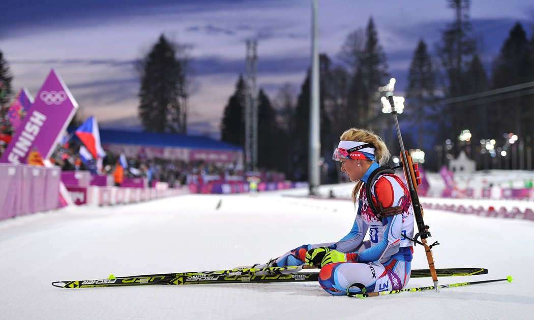 Zklamání Gabriely Soukalové, nyní Koukalové, po vytrvalostním závodu na olympiádě v Soči