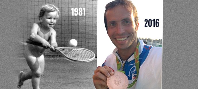 Tenista Radek Štěpánek zavzpomínal po olympijském bronzu na dětství. Když začínal, proháněl se po kurtu nahatý.