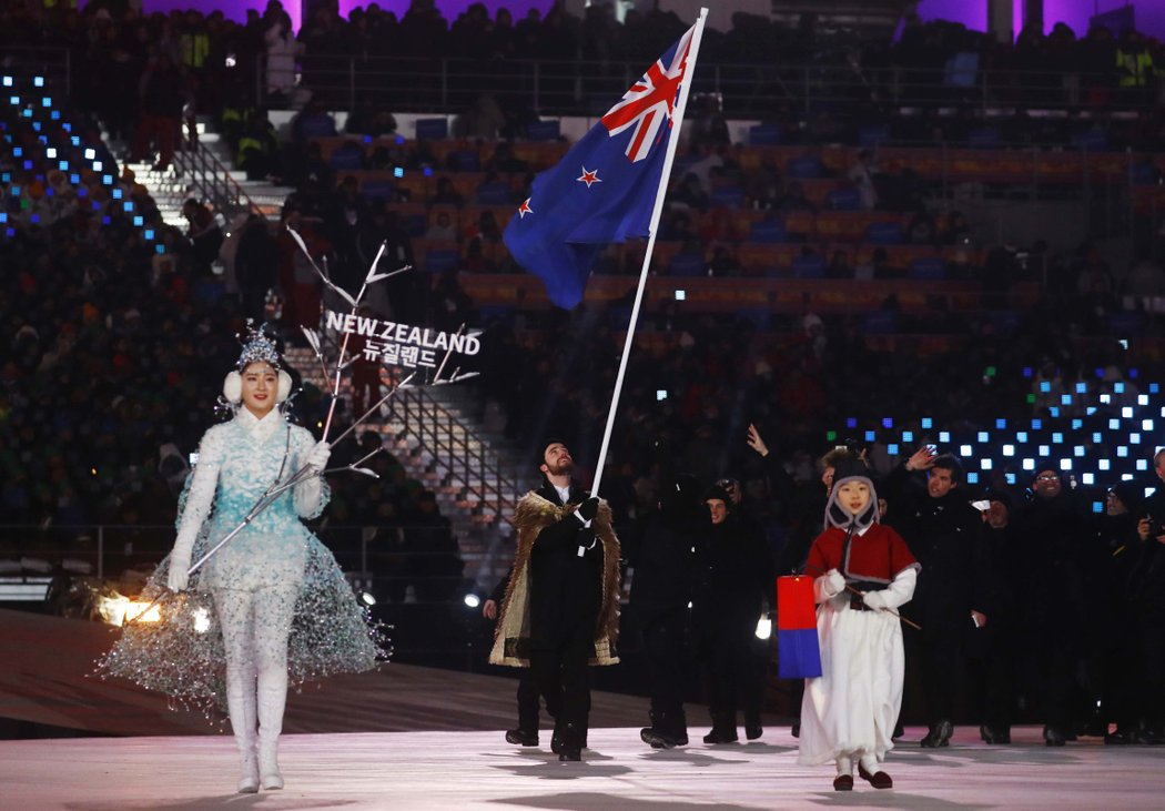 Zahájení olympijských her v Koreji.