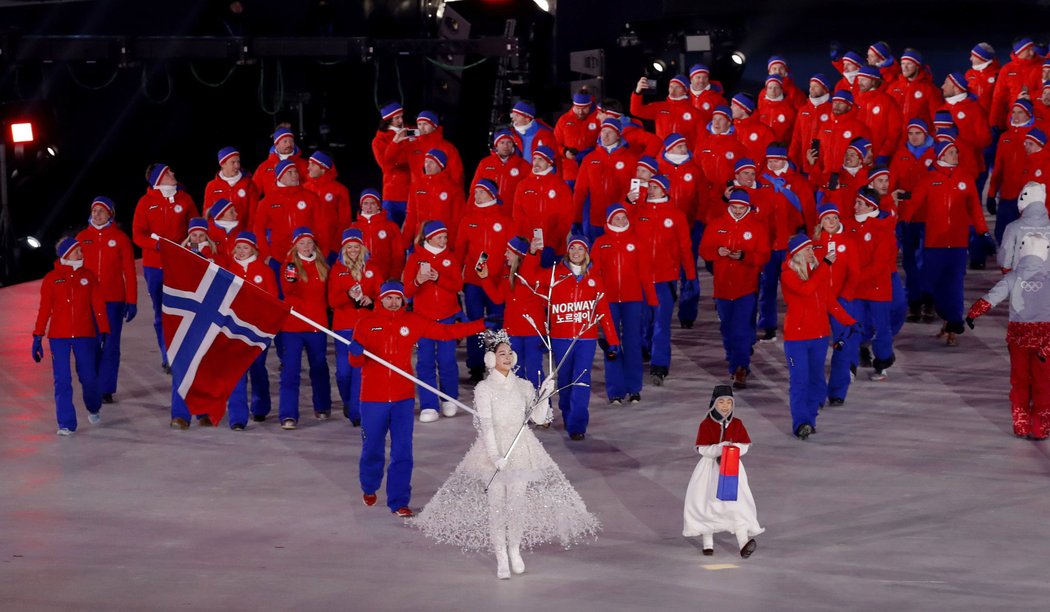 Zahájení olympijských her v Koreji.