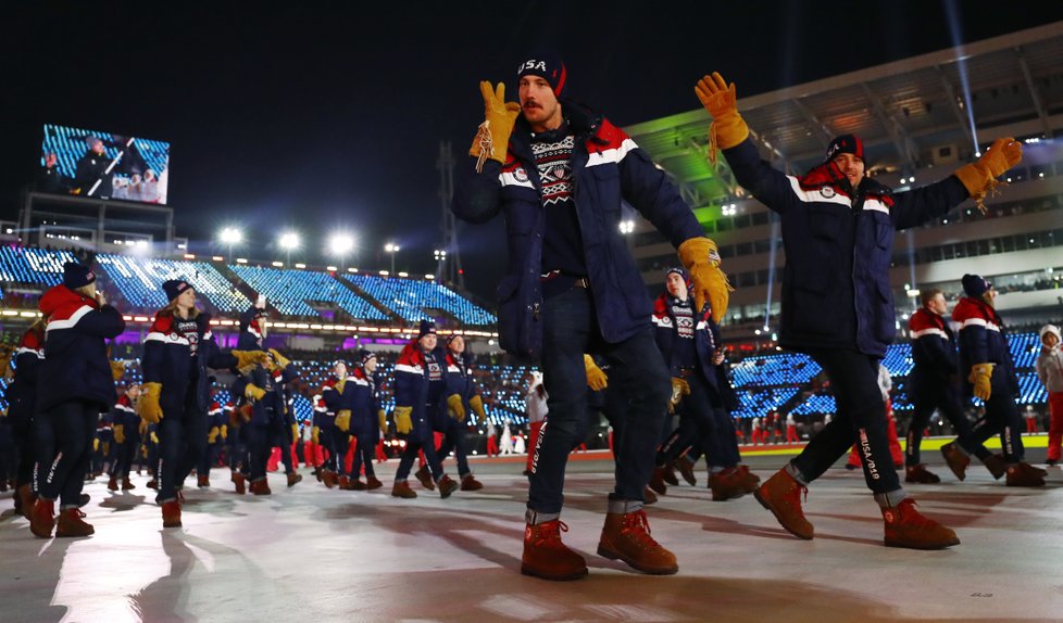 Zahájení olympijských her v Koreji.