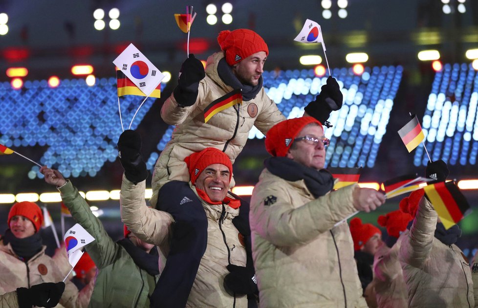 Zahájení olympijských her v Koreji.