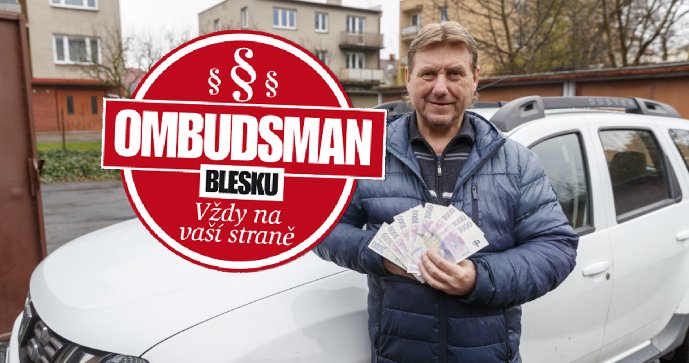 Šťastný pan  Sedlačík  s finanční  kompenzací.