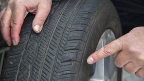 Ojeté pneumatiky je potřeba ihned vyměnit za nové