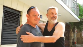 Hrdina Mirek s chorvatským sousedem Božanem