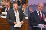 Komunistický poslanec Zdeněk Ondráček (KSČM) a neúspěšný prezidentský kandidát Michal Horáček