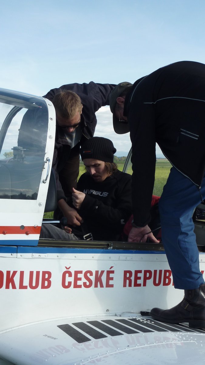 Ondřej Bank těsně před startem.